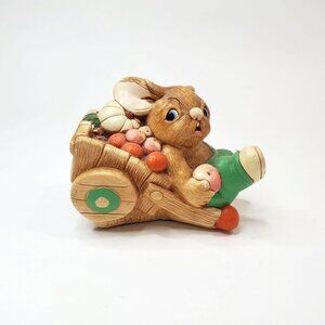 Vintage Pendelfin Barrow Boy Bunny Rabbit Hand Painted Stonecraft Made In Englan